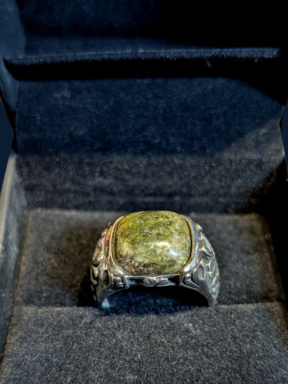 Vintage Sterling Silver Connemara Marble Ireland Ring